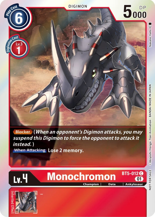 Image for Monochromon (ST-11 Special Entry Pack) - Digimon Card Game