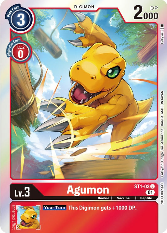 Image for Agumon - ST1-03 (ST-11 Special Entry Pack) - Digimon Card Game