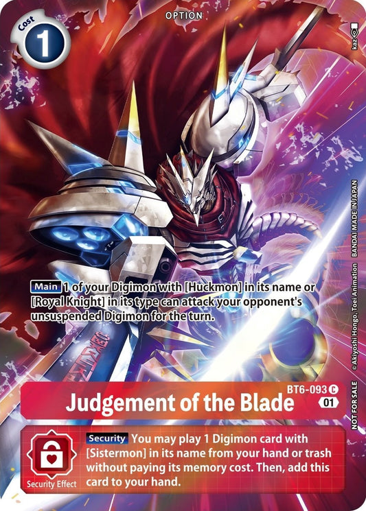 Image for Judgement of the Blade (Premium Deck Set) - Digimon Card Game