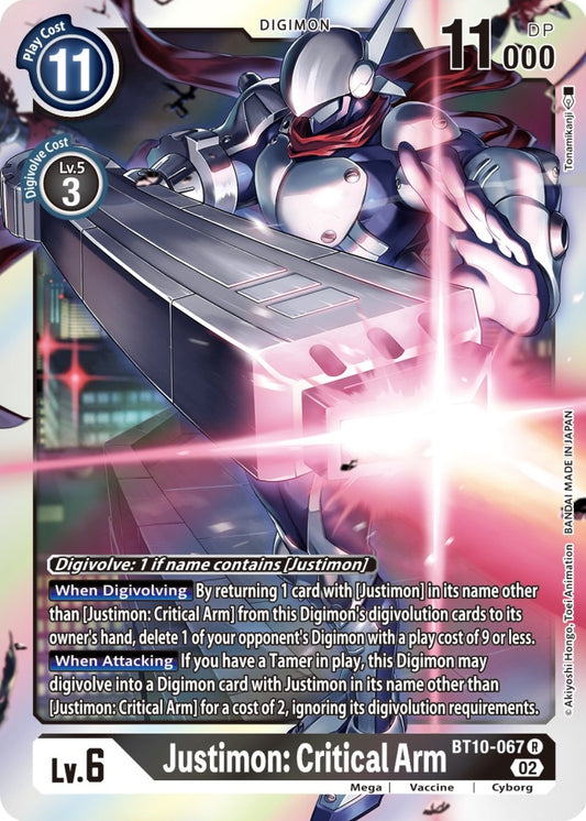 Image for Justimon: Critical Arm - Digimon Card Game