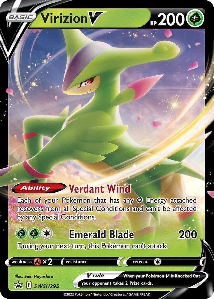 Image for Virizion V - SWSH295 - Pokemon