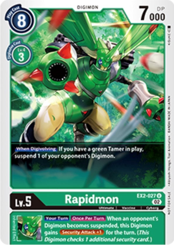 Image for Rapidmon - EX2-027 (Tamer Party Vol. 6 Promo) - Digimon Card Game
