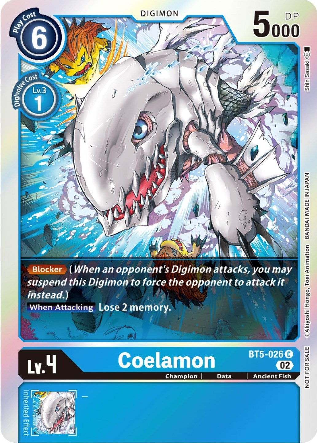 Image for Coelamon (Official Tournament Pack Vol. 7) - Digimon Card Game