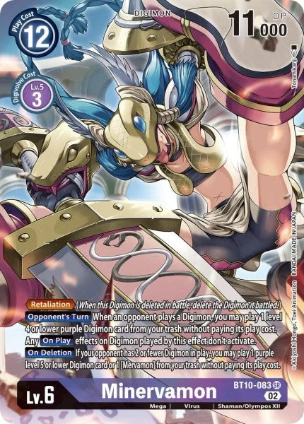 Image for Minervamon (Alternate Art) - Digimon Card Game