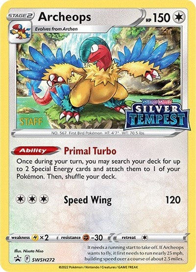 Image for Archeops - SWSH272 (Prerelease) [STAFF] - Pokemon