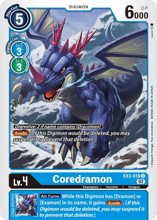 Image for Coredramon - EX3-018 - Digimon Card Game