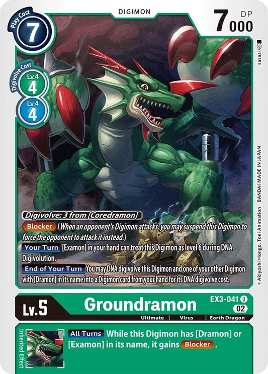 Image for Groundramon - Digimon Card Game