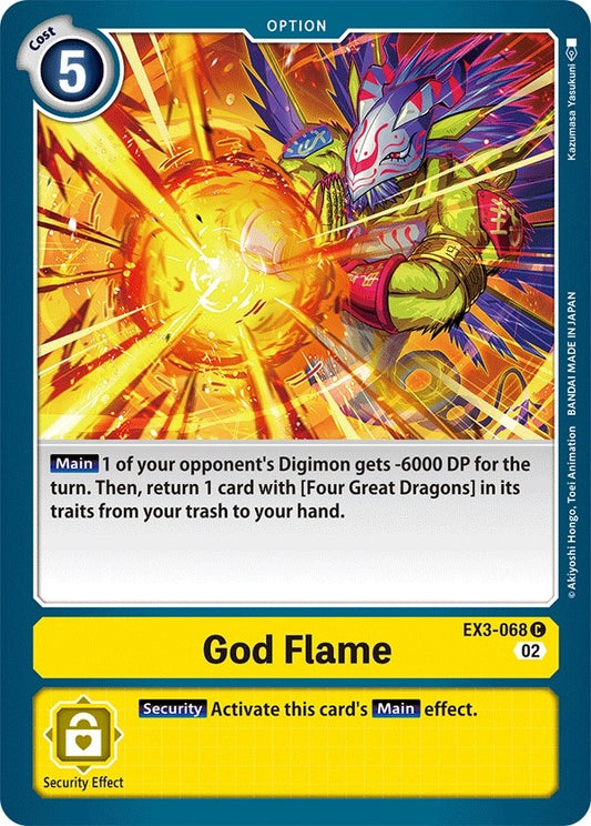 Image for God Flame - Digimon Card Game