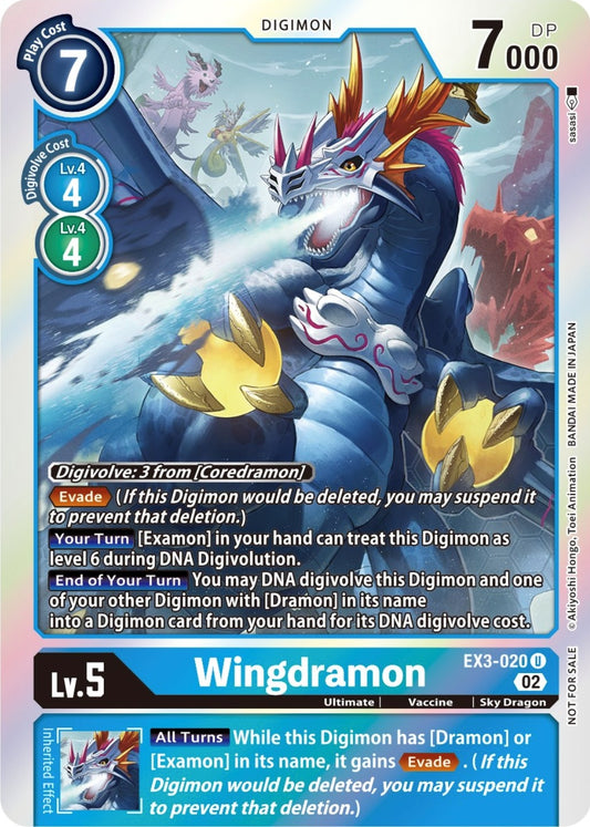 Image for Wingdramon (Box Topper) - Digimon Card Game