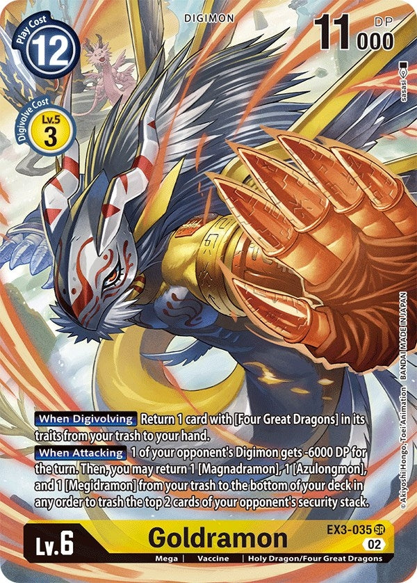 Image for Goldramon (Alternate Art) - Digimon Card Game