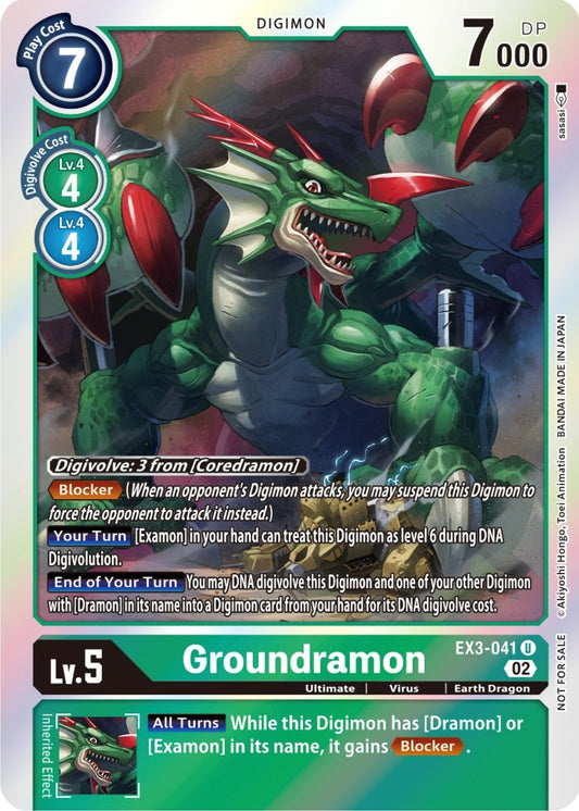 Image for Groundramon (Box Topper) - Digimon Card Game