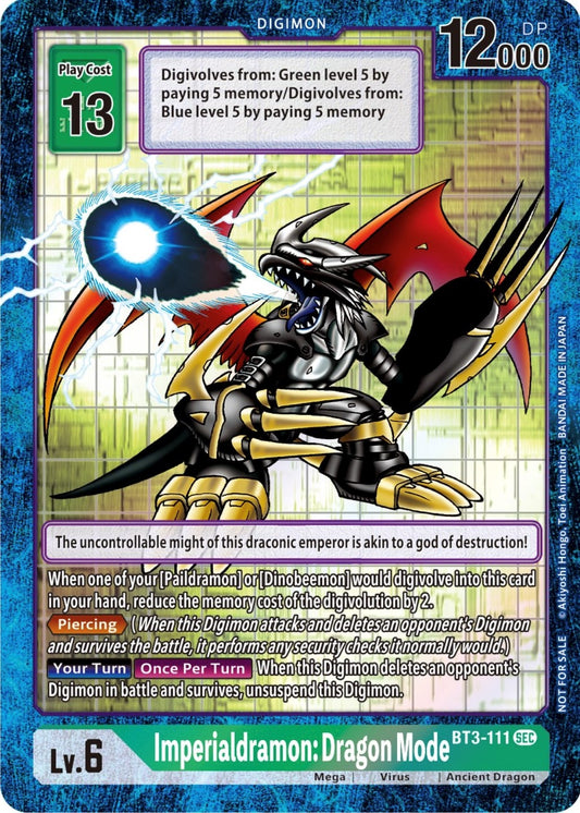 Image for Imperialdramon: Dragon Mode - BT3-111 (Alternate Art) - Digimon Card Game