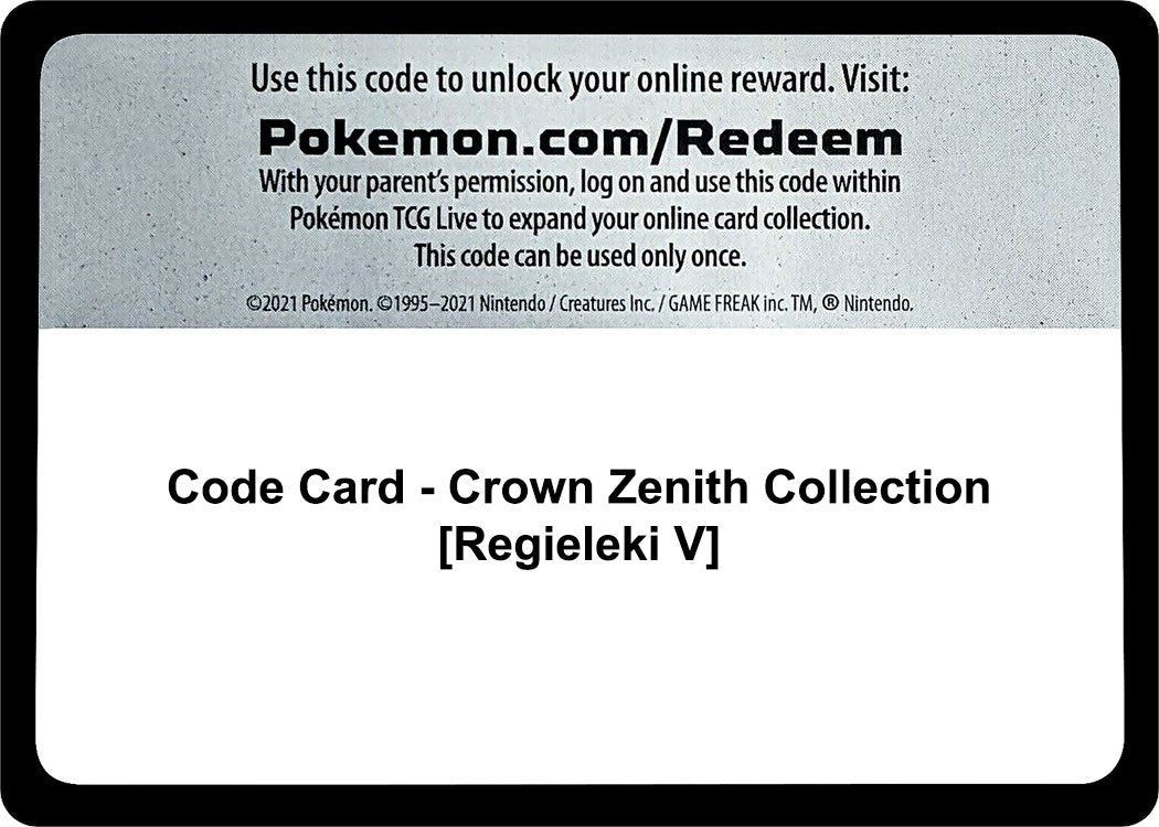 Image for Code Card - Crown Zenith Collection [Regieleki V] - Pokemon