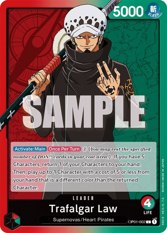 Image for Trafalgar Law (002) - One Piece Card Game