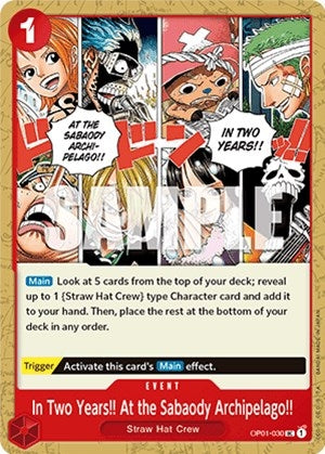 Image for In Two Years!! At the Sabaody Archipelago!! - One Piece Card Game