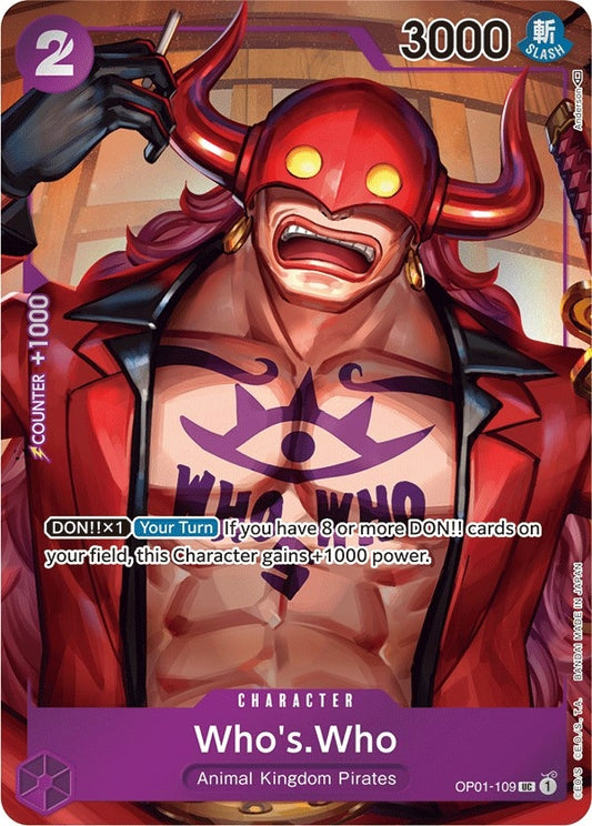 Image for Who's.Who (Box Topper) - One Piece Card Game