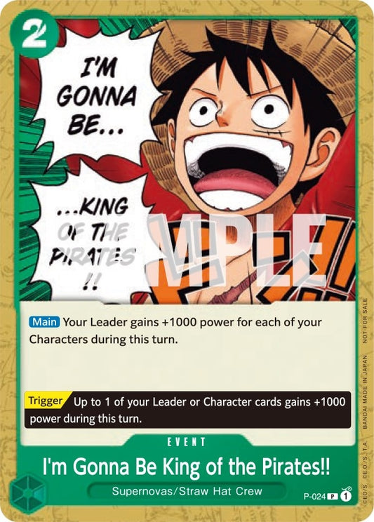 Image for I'm Gonna Be King of the Pirates!! - One Piece Card Game