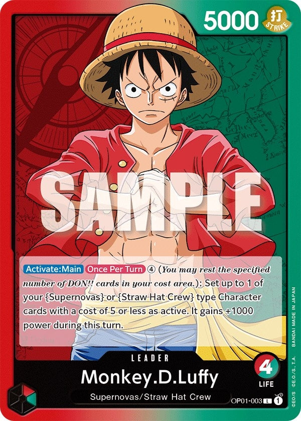 Image for Monkey.D.Luffy (003) - One Piece Card Game