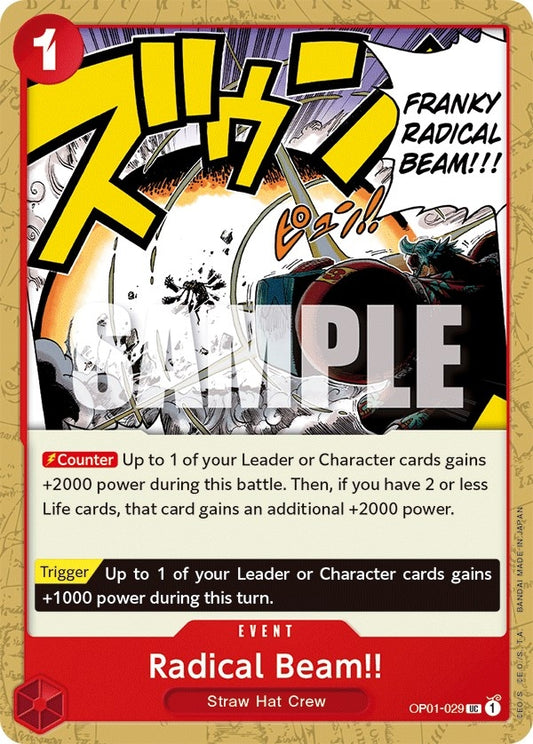 Image for Radical Beam!! - One Piece Card Game