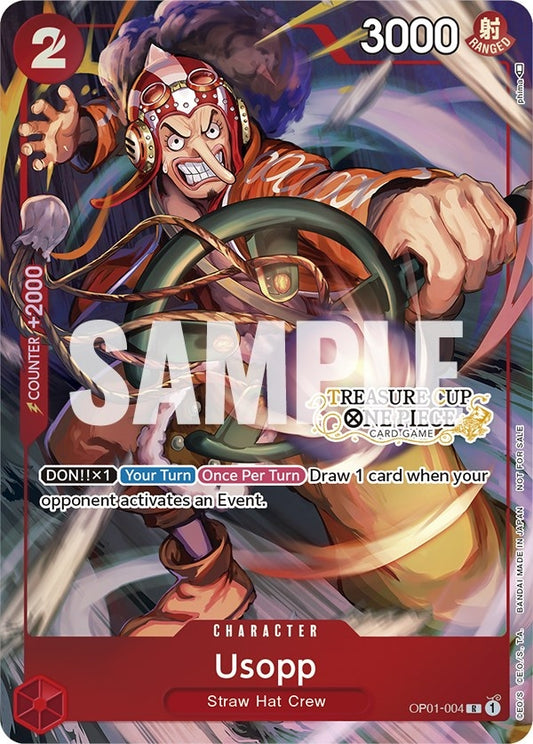 Image for Usopp - OP01-004 (Treasure Cup) - One Piece Card Game