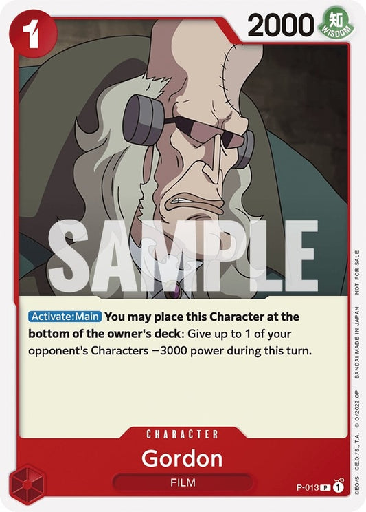 Image for Gordon (One Piece Film Red) - One Piece Card Game