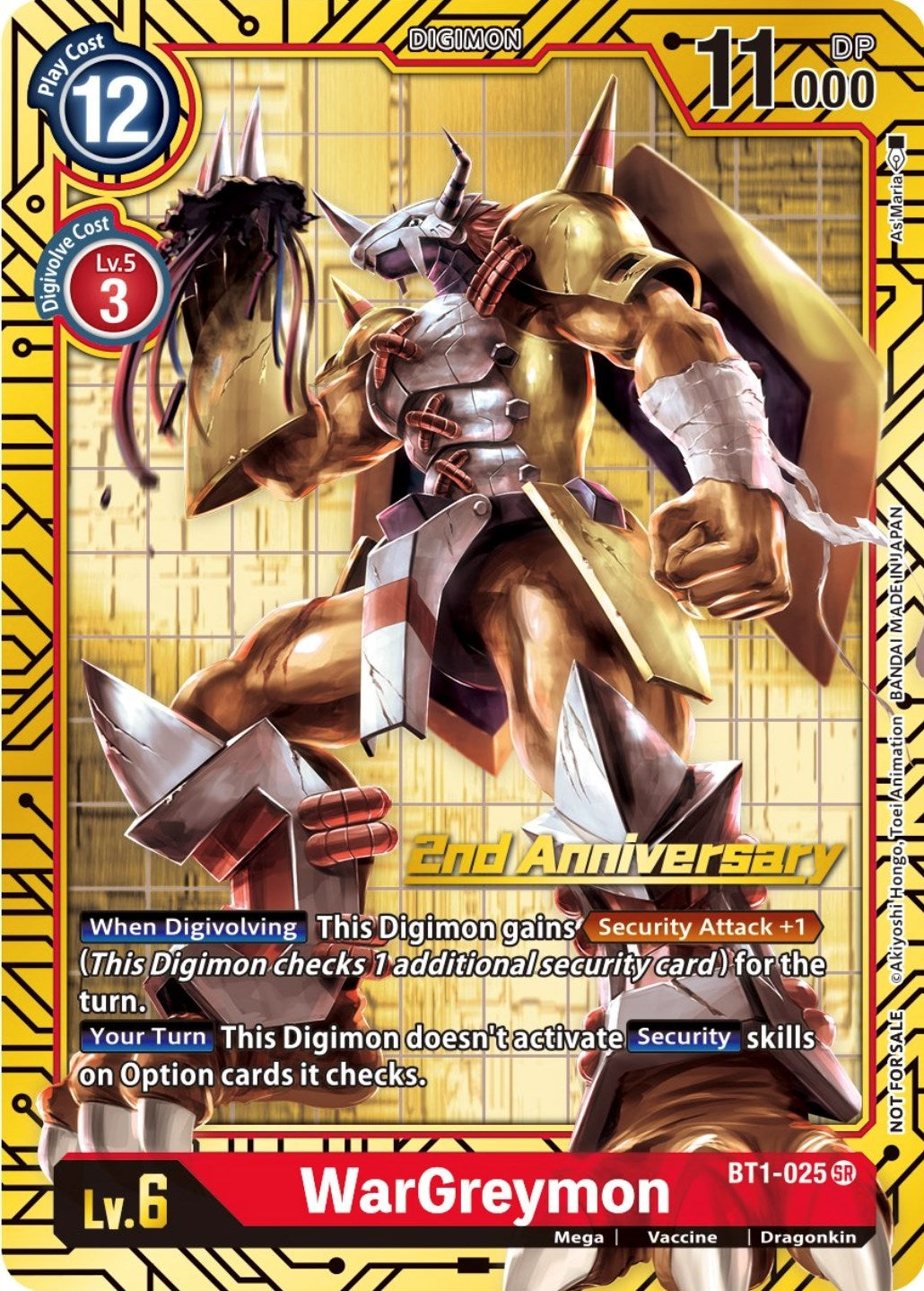 Image for WarGreymon (2nd Anniversary Card Set) - Digimon Card Game
