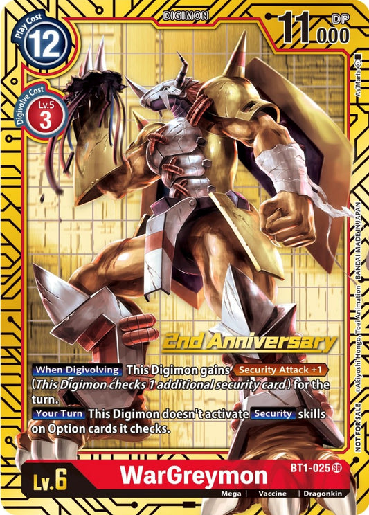 Image for WarGreymon (2nd Anniversary Card Set) - Digimon Card Game