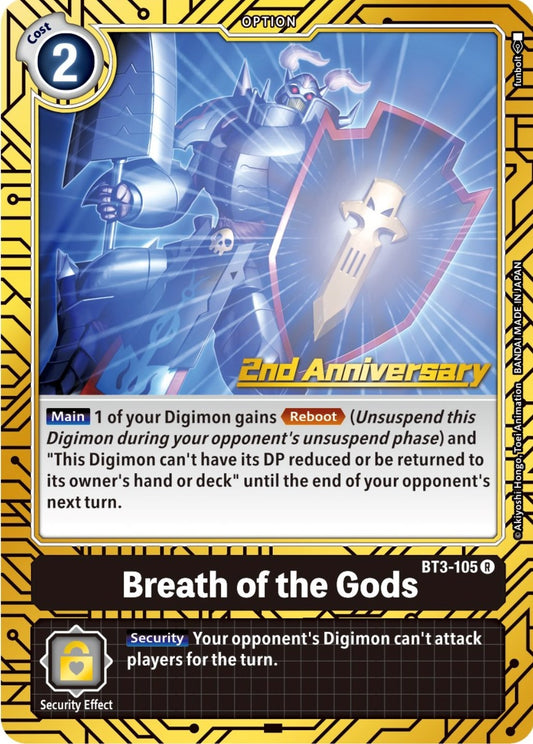 Image for Breath of the Gods (2nd Anniversary Card Set) - Digimon Card Game