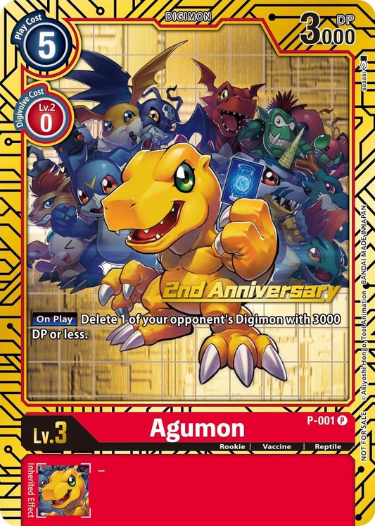 Image for Agumon - P-001 (2nd Anniversary Card Set) - Digimon Card Game