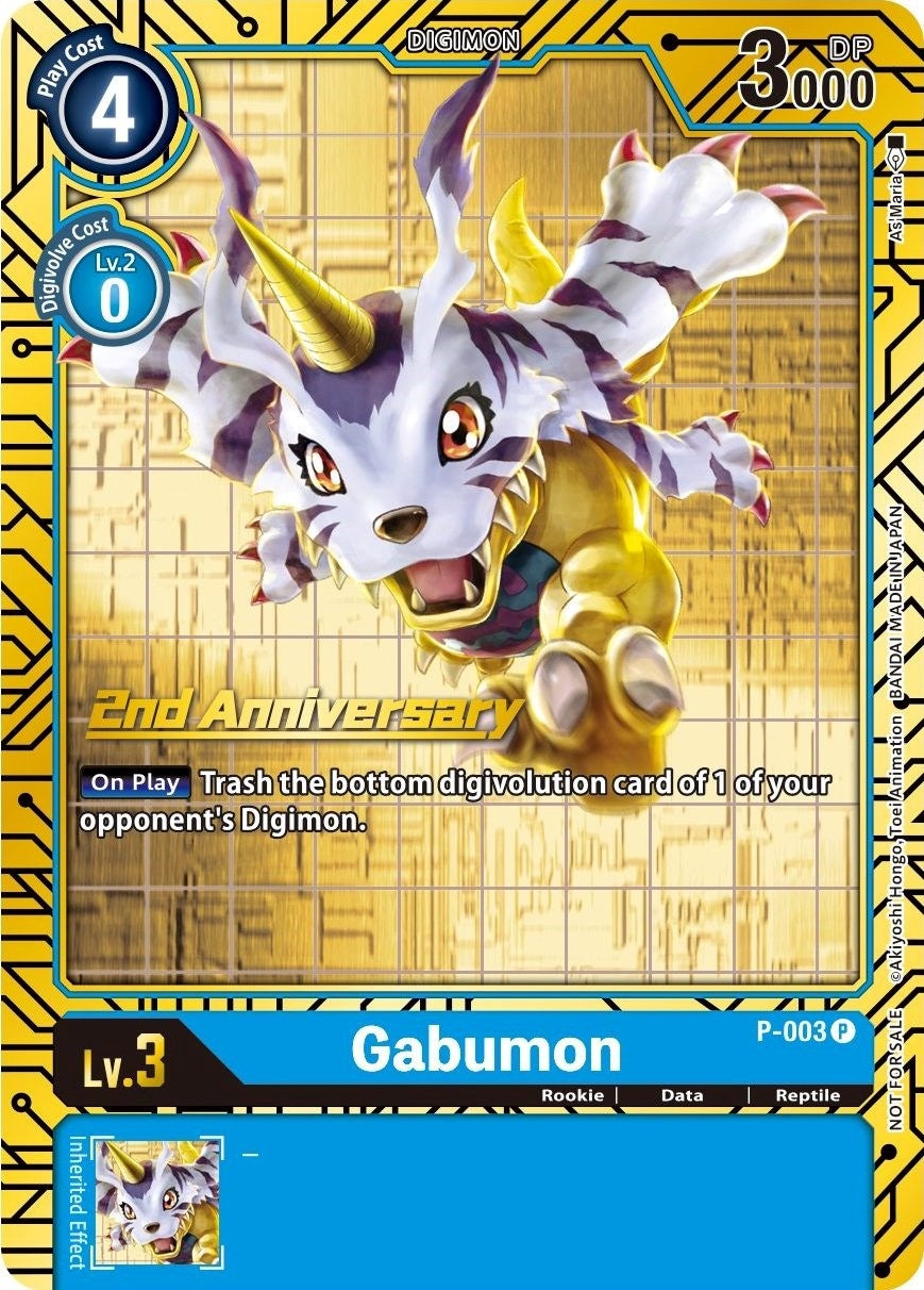 Image for Gabumon - P-003 (2nd Anniversary Card Set) - Digimon Card Game