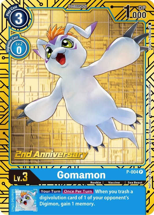 Image for Gomamon - P-004 (2nd Anniversary Card Set) - Digimon Card Game