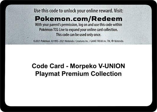 Image for Code Card - Morpeko V-UNION Playmat Premium Collection - Pokemon