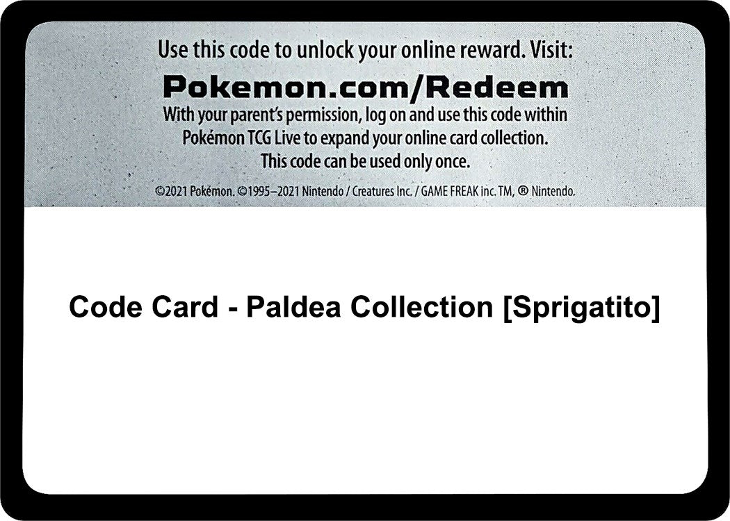 Image for Code Card - Paldea Collection [Sprigatito] - Pokemon