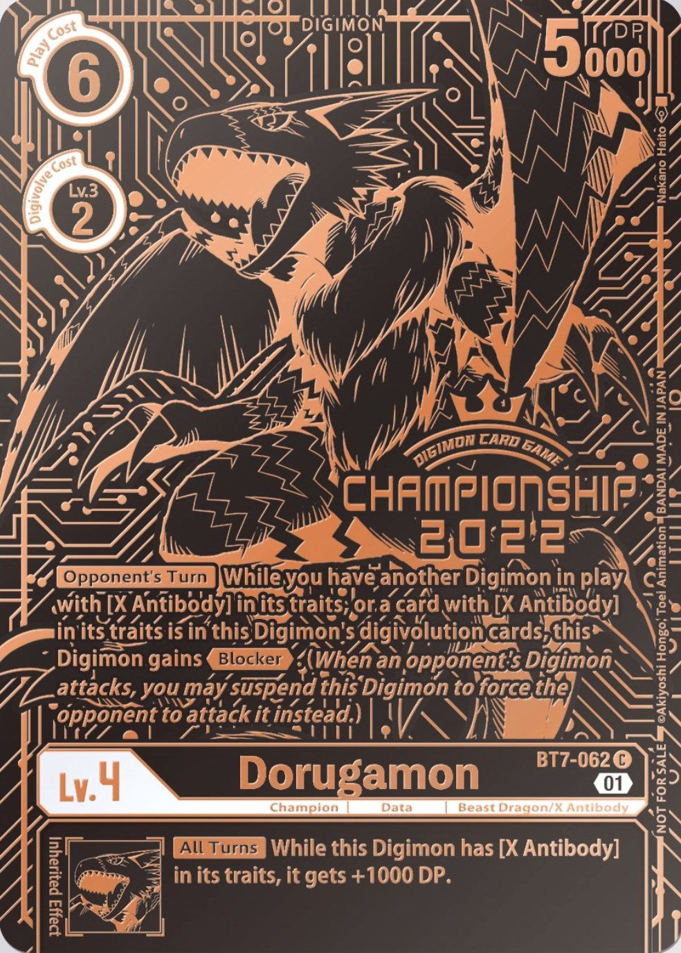 Image for Dorugamon (2022 Championship Finals 3rd Place) - Digimon Card Game