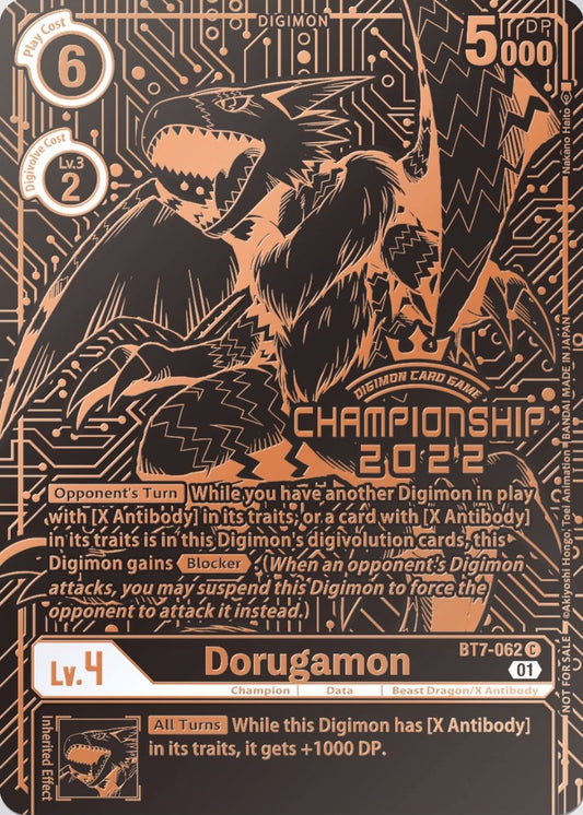Image for Dorugamon (2022 Championship Finals 3rd Place) - Digimon Card Game