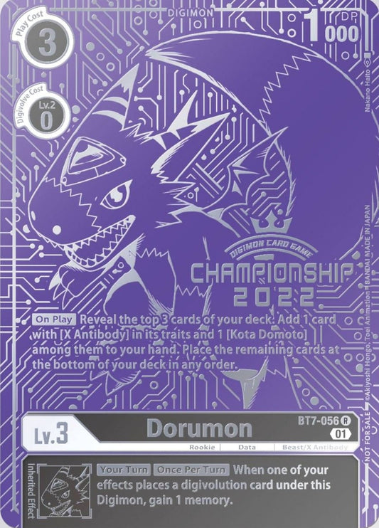Image for Dorumon (2022 Championship Finals Top 16) - Digimon Card Game