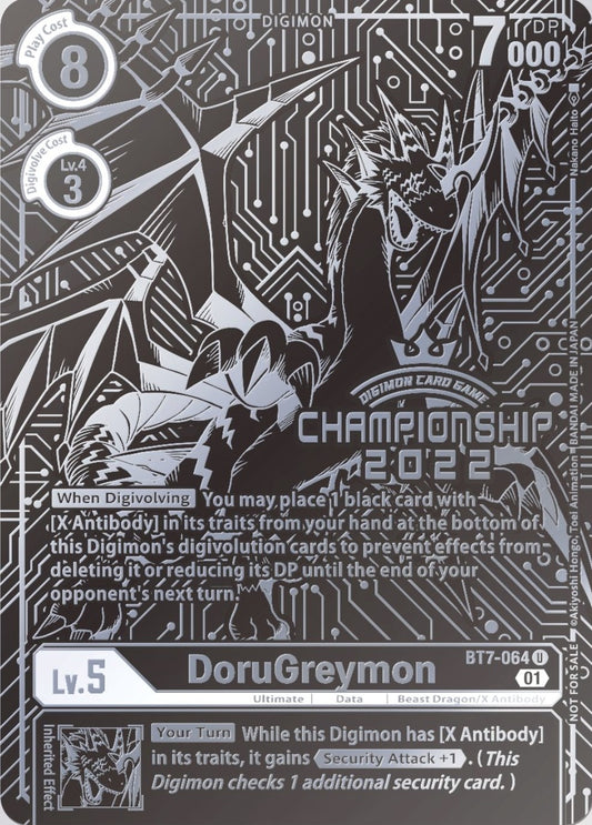 Image for DoruGreymon (2022 Championship Finals 2nd Place) - Digimon Card Game