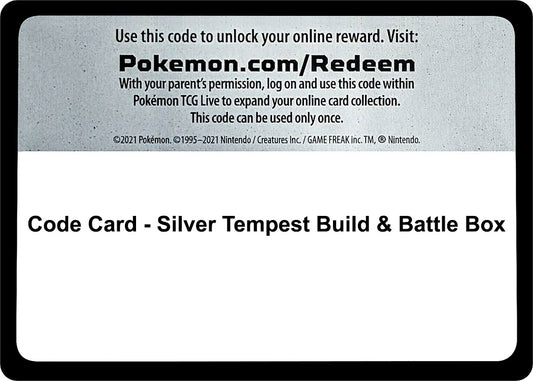 Image for Code Card - Silver Tempest Build & Battle Box - Pokemon