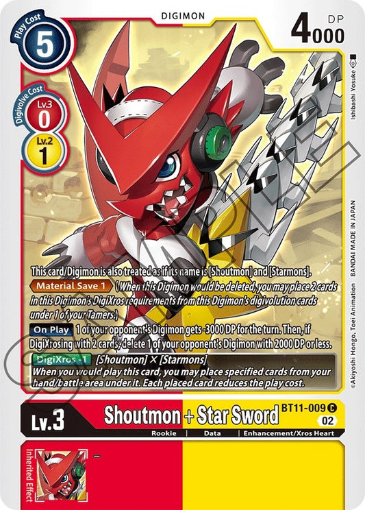 Image for Shoutmon + Star Sword - Digimon Card Game