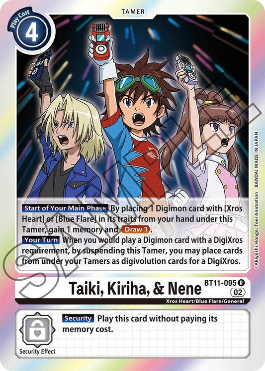 Image for Taiki, Kiriha, & Nene - Digimon Card Game