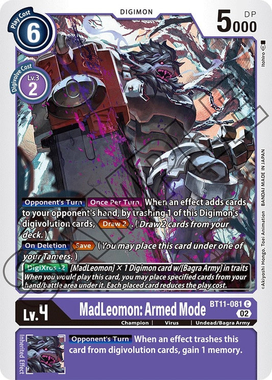 Image for MadLeomon: Armed Mode - Digimon Card Game