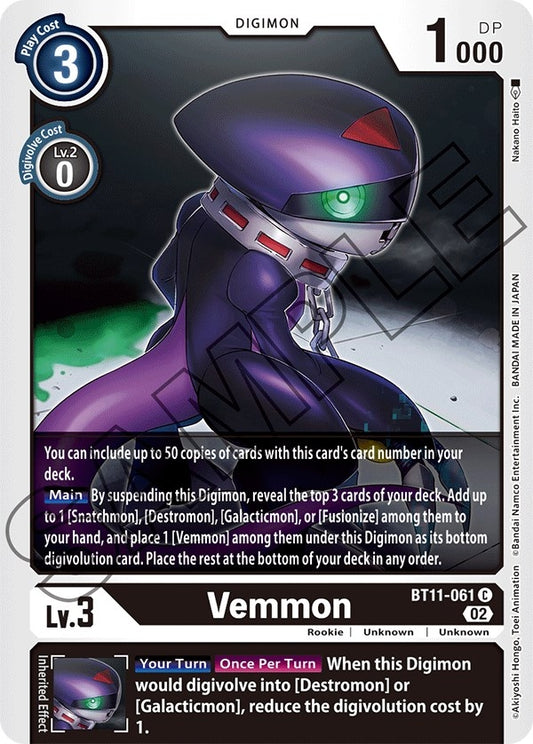 Image for Vemmon - Digimon Card Game