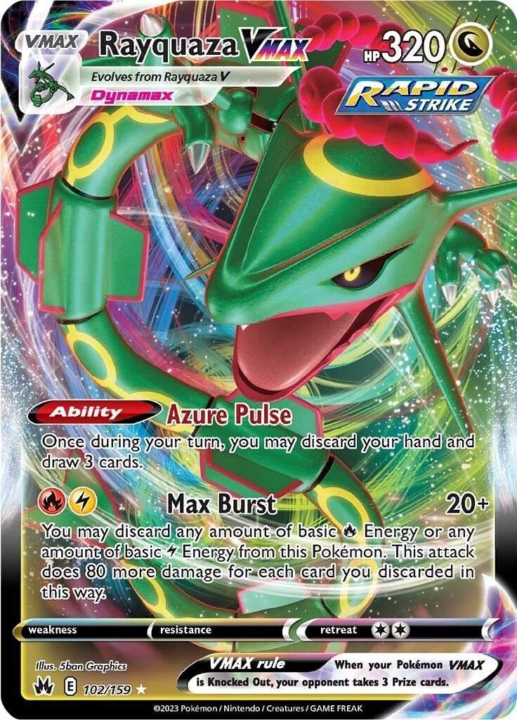 Image for Rayquaza VMAX (102) - Pokemon