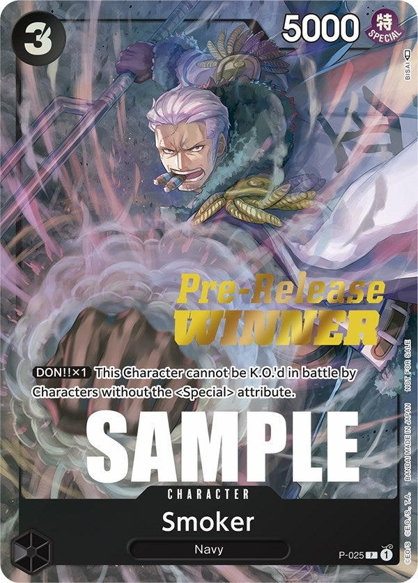 Image for Smoker (Pre-Release) [Winner] - One Piece Card Game