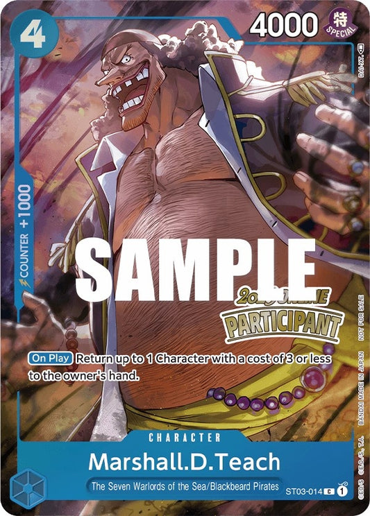 Image for Marshall.D.Teach (Online Regional 2023) [Participant] - One Piece Card Game