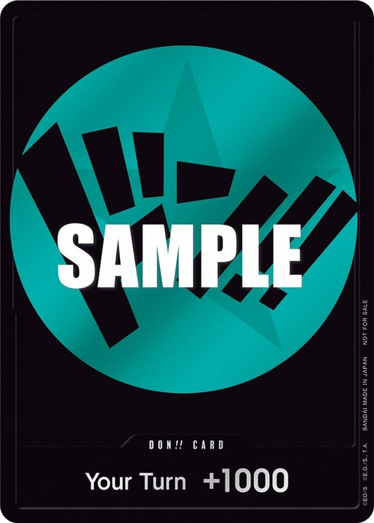 Image for DON!! Card (Teal) - One Piece Card Game