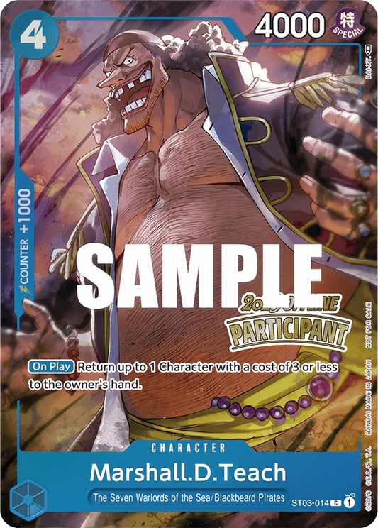Image for Marshall.D.Teach (Offline Regional 2023) [Participant] - One Piece Card Game