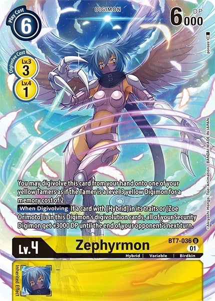 Image for Zephyrmon (Alternate Art) - Digimon Card Game