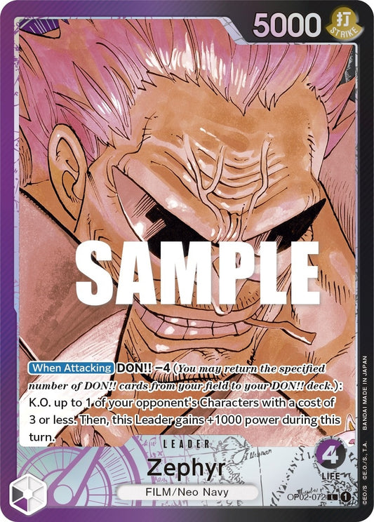 Image for Zephyr (Alternate Art) - One Piece Card Game