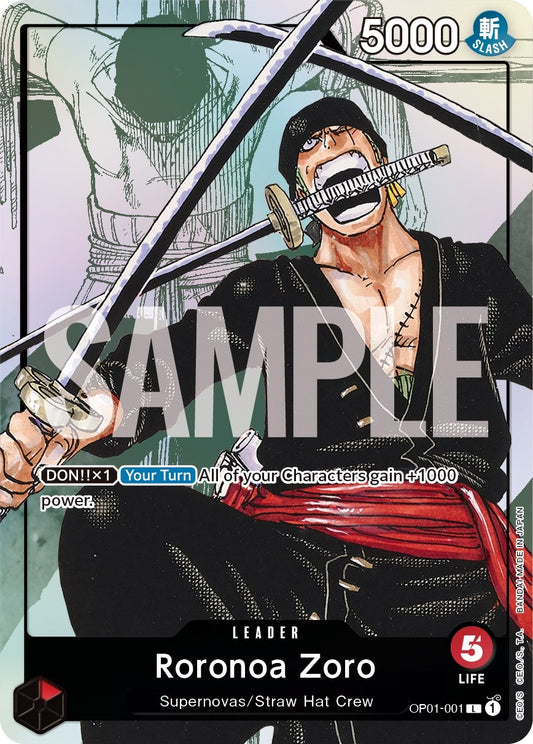 Image for Roronoa Zoro - OP01-001 (Alternate Art) - One Piece Card Game
